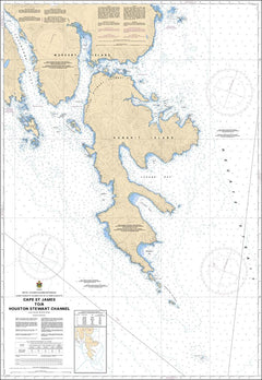 Chart 3825 - Cape St. James to  Houston Stewart Channel - Steveston Marine and Hardware