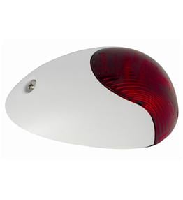 Attwood Light Side Port Vertical White Frame