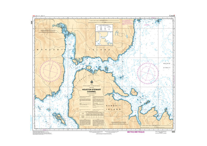 Chart 3855 - Houston Stewart Channel - Steveston Marine and Hardware