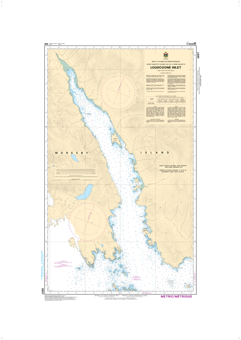Chart 3857 - Louscoone Inlet
