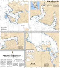 Chart 3860 - Harbours on the West Coast of/Havres sur la côte ouest de Graham Island - Steveston Marine and Hardware