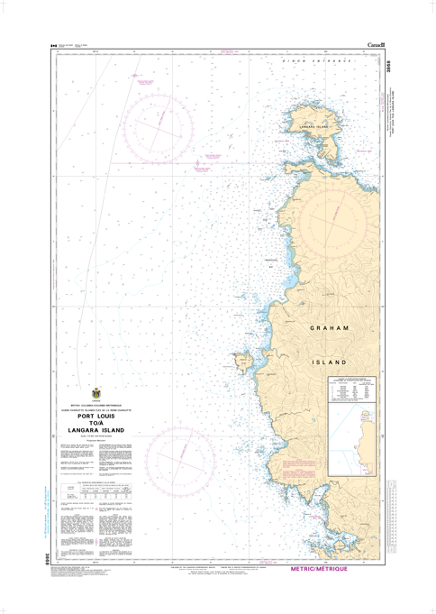 Chart 3868 - Port Louis to  Langara Island