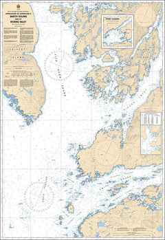 Chart 3934 - Approaches to/Approches à Smith Sound and/et Rivers Inlet
