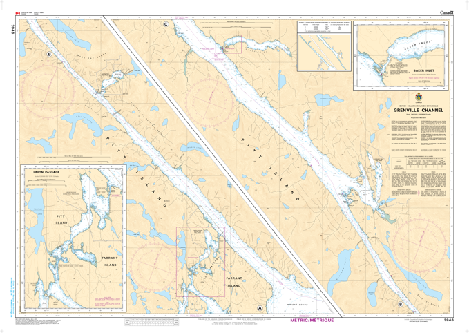 Chart 3946 - Grenville Channel