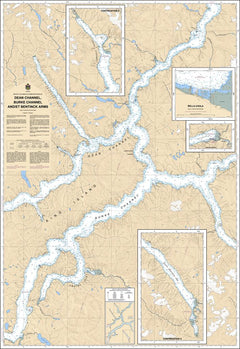Chart 3974 - Dean Channel, Burke Channel and/et Bentinck Arms - Steveston Marine and Hardware