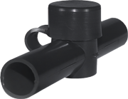 Blue Sea Systems Dual Entry CableCap - Black - 4002