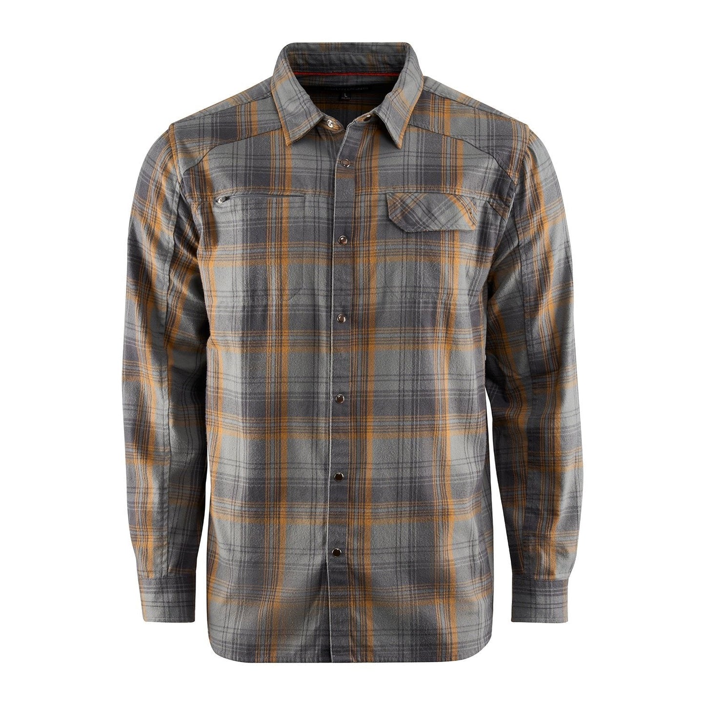 Grundens Dispatch Flannel Shirt - Smoke Plaid - Steveston Marine and Hardware