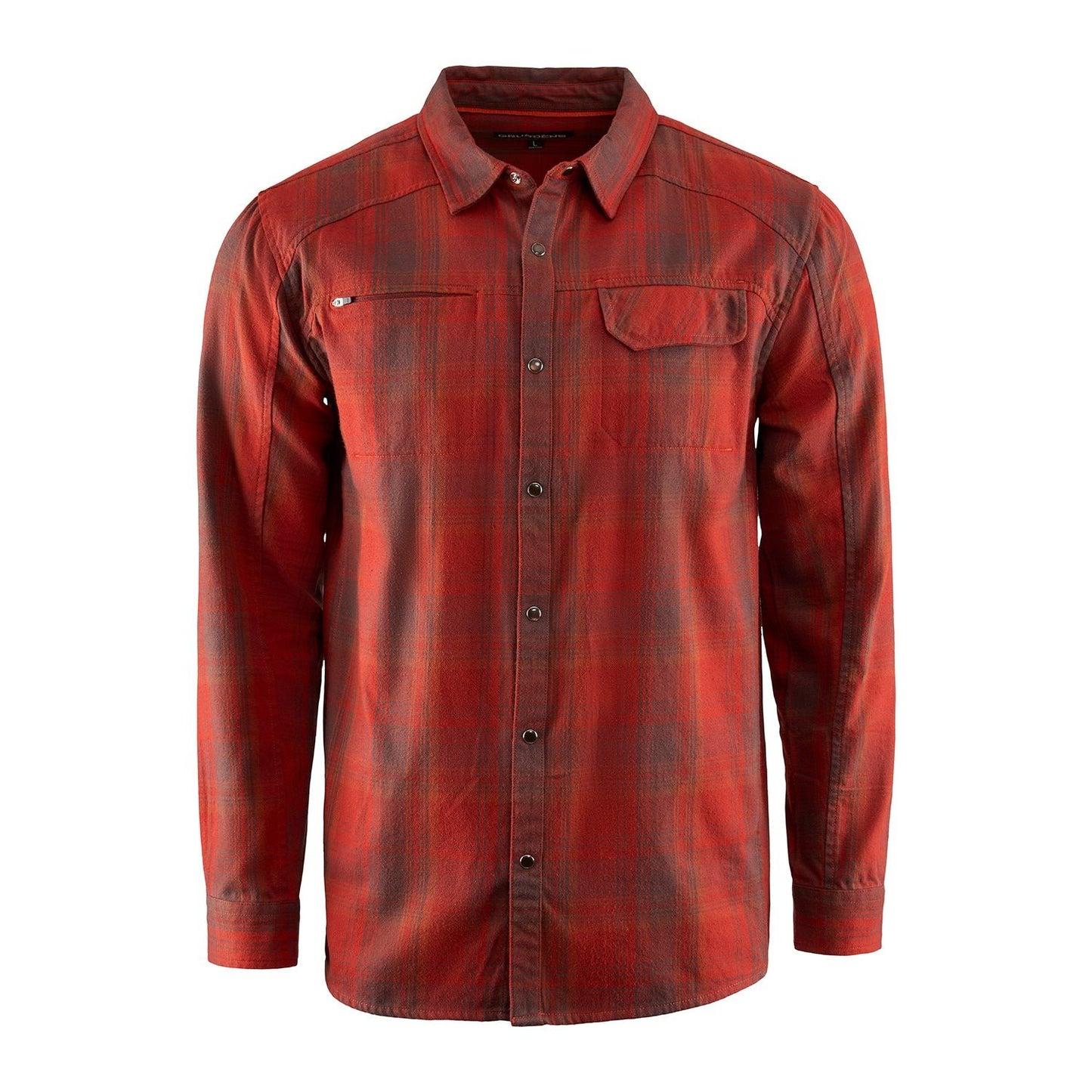 Grundens Dispatch Flannel Shirt - Lobster Plaid - Size L
