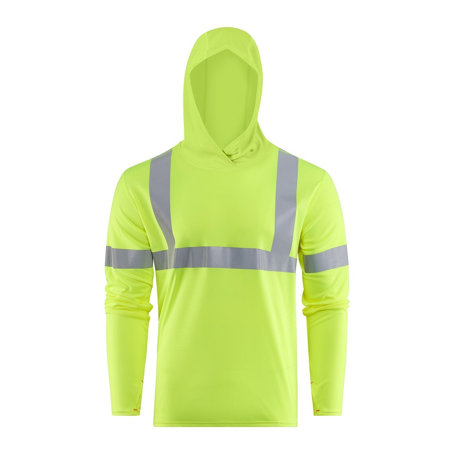 Grundens Tough Sun Hoodie ANSI Reflective - Hi - Vis Yellow - Steveston Marine and Hardware