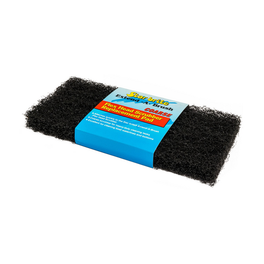 STARBRITE Scrub Pad Flex Head Coarse Blk
