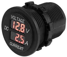 SEADOG VOLT/AMP DIGITAL METER ROUND