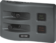 Blue Sea Systems WeatherDeck® 12V DC Waterproof Fuse Panel - Gray 2