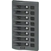 Blue Sea Systems WeatherDeckÃ‚Â® 12V DC Waterproof Circuit Breaker Panel - Gray 8 Positions - 4378 - Steveston Marine and Hardware