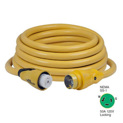 Marinco Eel Cord Set 50A 125V 50' - CS50350 - Steveston Marine and Hardware