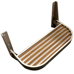 Garelick Aluminum/Teak Adjustable Foot Rest 15"