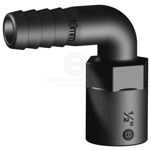 Tru design Tail Female Thread 90Deg.. 16mm (5/8) X 1/2" BSP