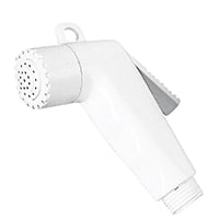 Lalizas Shower Head, ABS, Short, 1/2''  Thread  w/o Hose, White