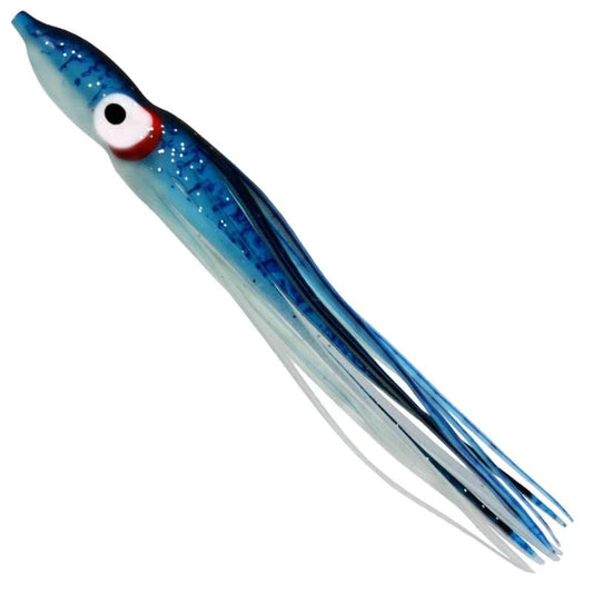 Gibbs Delta 4.5" Squid Rigged Green/Blue/Glow Stripe