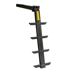 Garelick Black Aluminum Integrated Transom Ladder - 4-Step