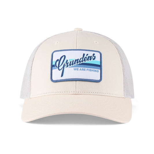 Grundens Low Pro Script Trucker - Bone - One Size