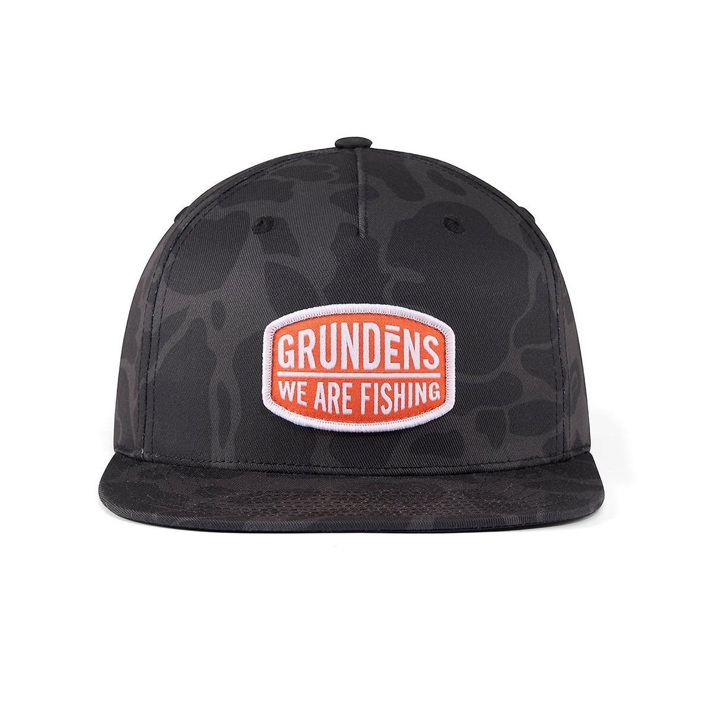 Grundens We Are Fishing Camo Trucker - Admiral Black Camo