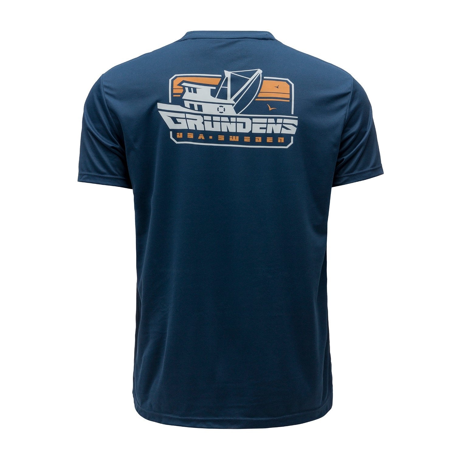 Grundens Commercial Boat SS Tech Tee - Blue Abyss - Steveston Marine and Hardware