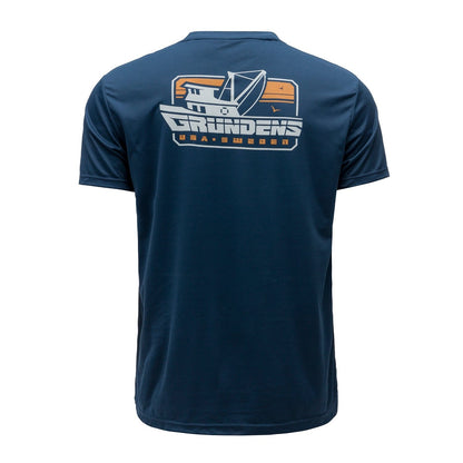 Grundens Commercial Boat SS Tech Tee - Blue Abyss - Steveston Marine and Hardware