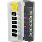 Blue Sea Systems ST Blade Fuse Block - 6 Independent Circuits with