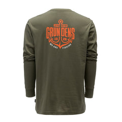 Grundens Logo Anchor LS T-Shirt - Forest - Steveston Marine and Hardware