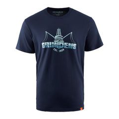 Grundens Logo Boat SS T-Shirt - Dark Navy - Steveston Marine and Hardware