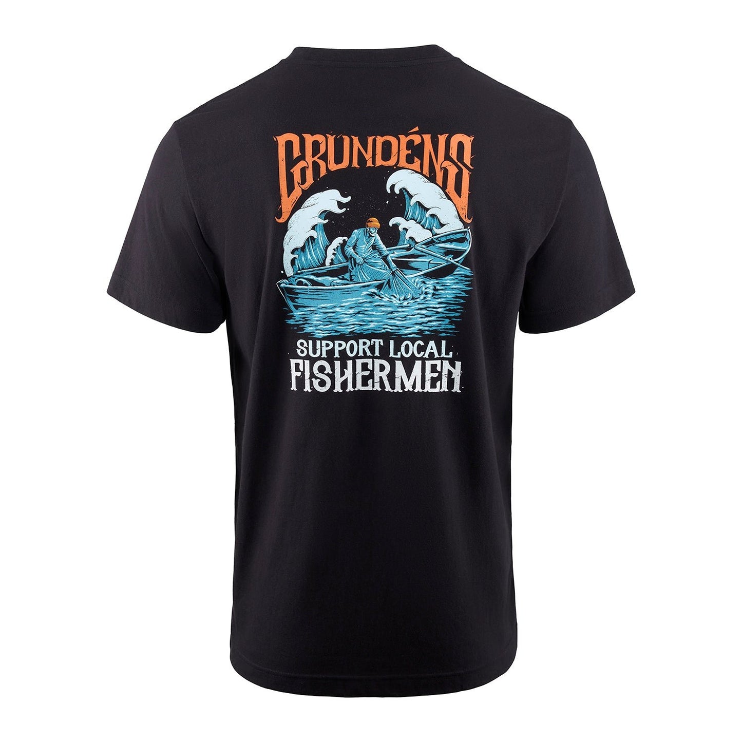 Grundens Support Fishermen SS T-Shirt - Black - Size XL