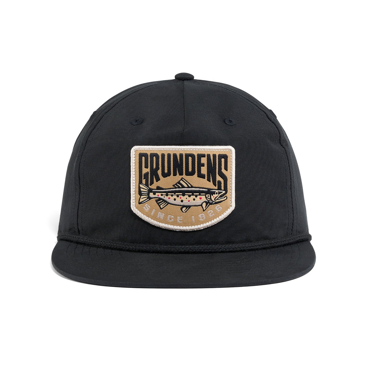 Grundens Trout Patch Rope Trucker - Black - One Size