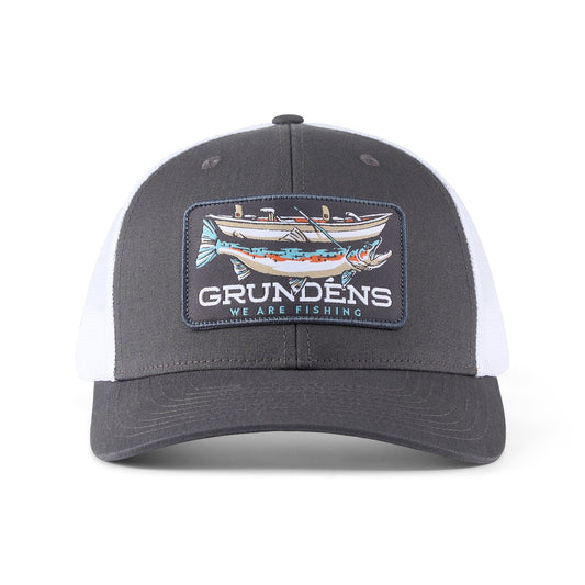 Grundens Drift Boat Trucker - Charcoal/White - One Size