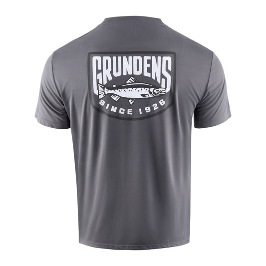 Grundens King Salmon SS Tech Tee - Anchor - Steveston Marine and Hardware