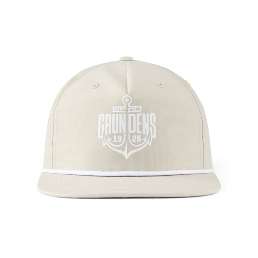 Grundens Logo Anchor Rope Trucker - - Oyster
