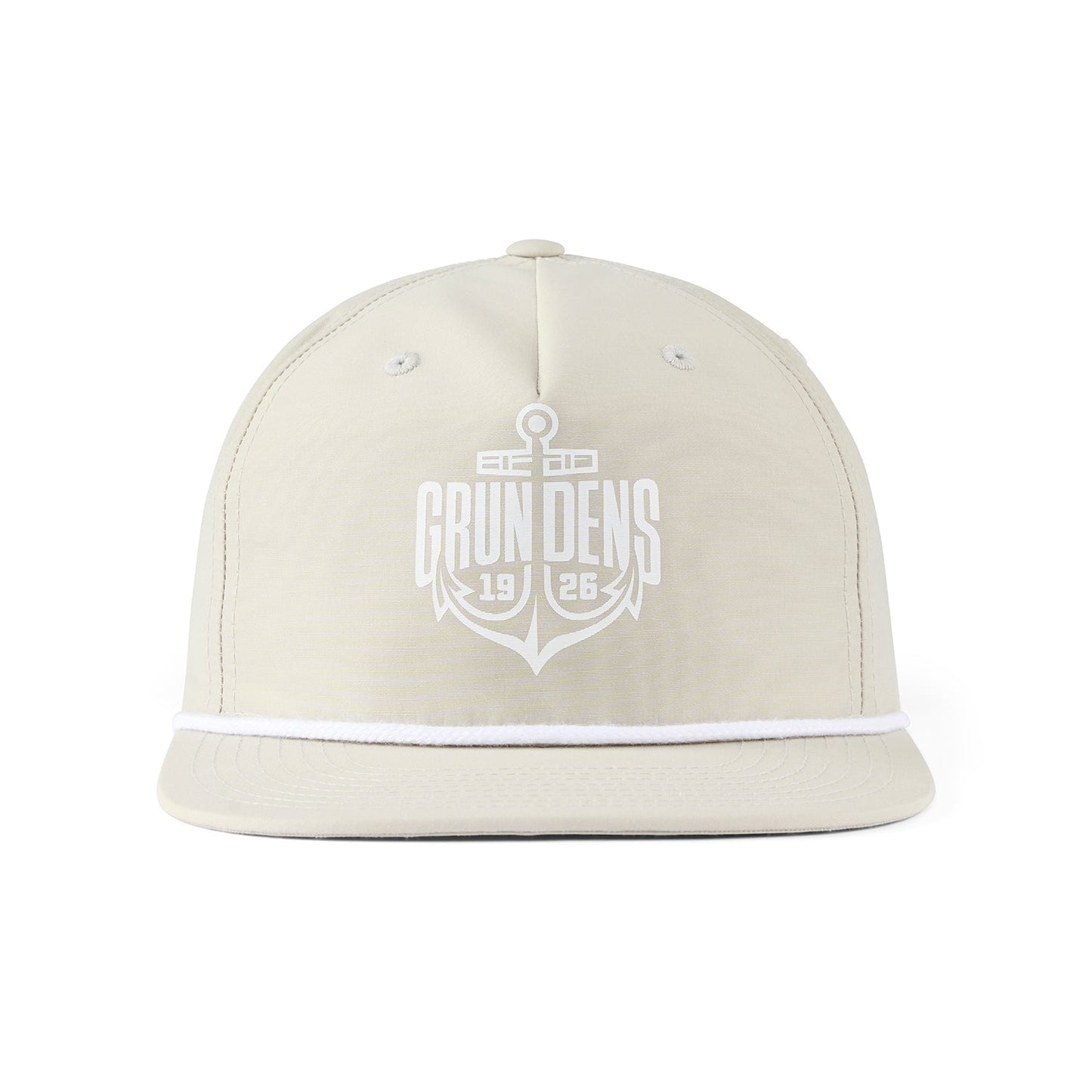 Grundens Logo Anchor Rope Trucker - Oyster - One Size