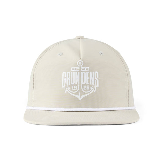 Grundens Logo Anchor Rope Trucker - Oyster - One Size