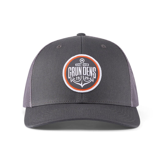 Grundens Logo Anchor Trucker - - Charcoal