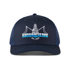Grundens Logo Boat Trucker - Navy - Steveston Marine and Hardware