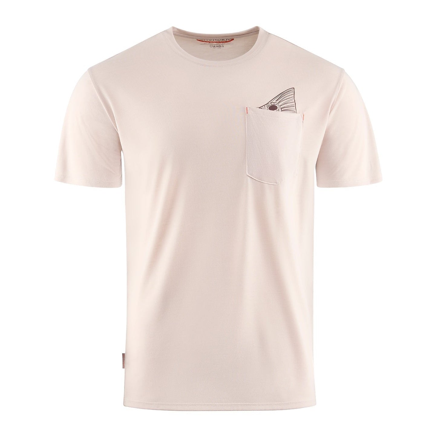 Grundens Species Pocket Tee - Bone Heather - Steveston Marine and Hardware