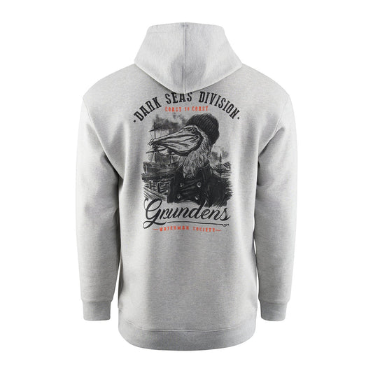Grundens Dark Seas X Grundens Portsmith Hoodie - Athletic Heather - Size 3XL