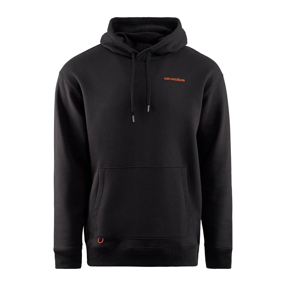 Grundens Displacement DWR Hoodie - SL Fisherman Black - Steveston Marine and Hardware