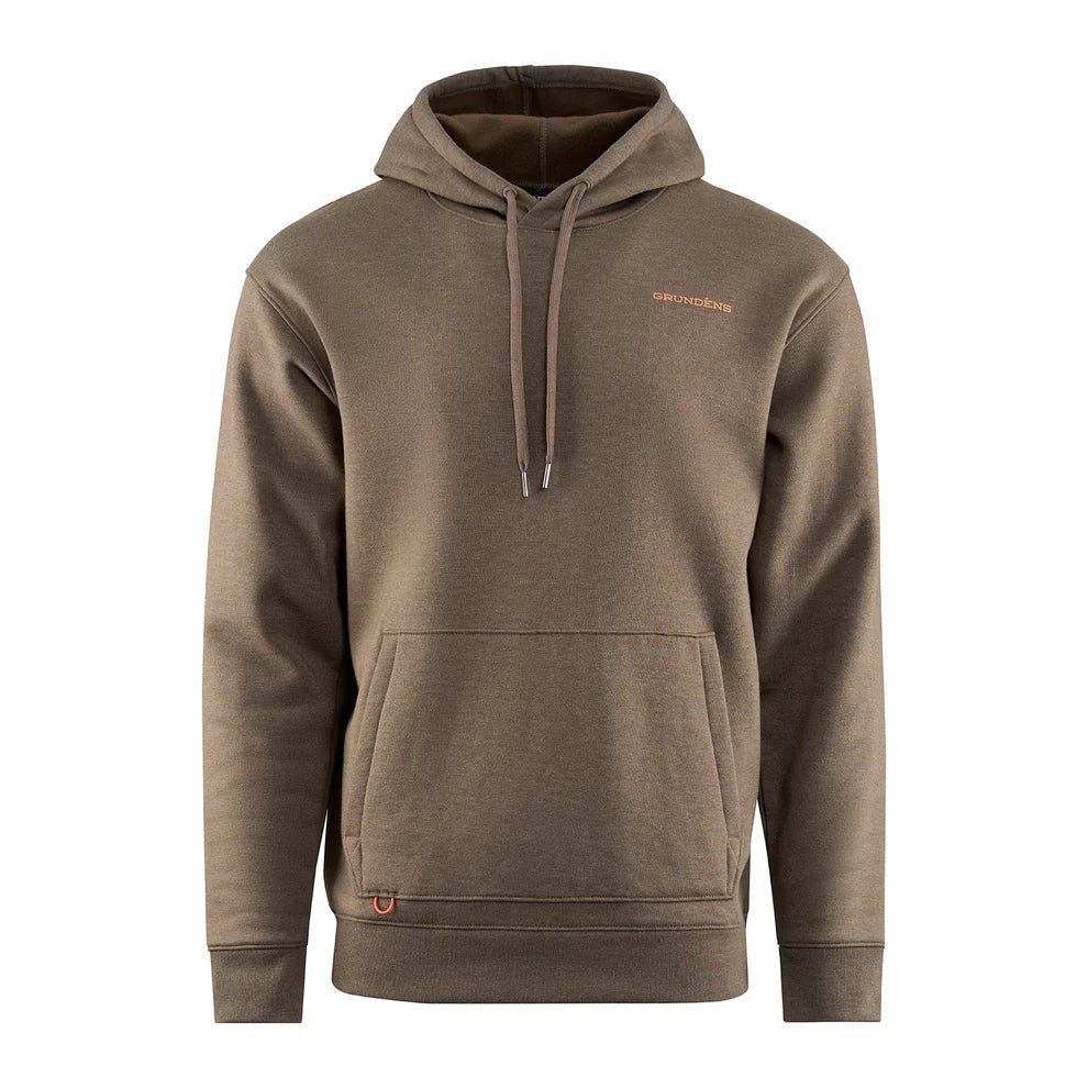 Grundens Displacement DWR Hoodie - Anchor Otter Heather - Steveston Marine and Hardware