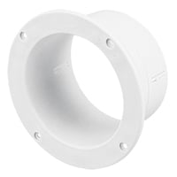 Lalizas Ventilator Connector, Straight, Ã˜5'' (102 mm), White
