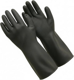 Gloves Black Rubber Large (Pair)