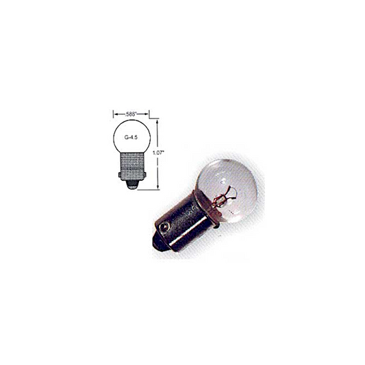 Ancor Miniature Bayonet Base (BA9S), Bulb (G-4-1/2) 9/16" Diameter (521895)