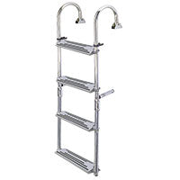 Lalizas Foldable Ladder, 3+2 steps, Inox 316, 180â°, L1300xW325mm