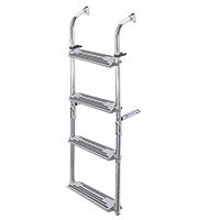 Lalizas Foldable Ladder, 3+3 steps, Inox 316, 90â°, L1400xW325mm
