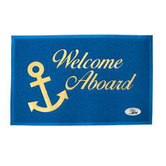Lalizas Welcome Mat with Firm Backing, PVC - Blue - 40 X