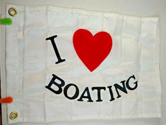 taylor 12x18 i love boating flag
